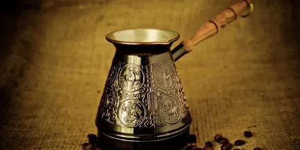 Turk kávé réz, kerámia, üveg, vagy sárgaréz - hogyan lehet jobban választani, és hol lehet megvásárolni a