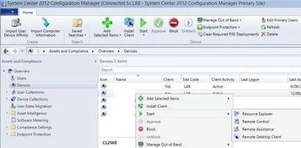 Managerul de configurare de management de la distanță 2012, Windows pentru administratorii de sistem