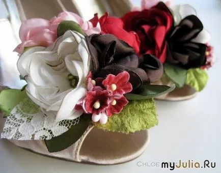 Virág dekoráció cipő Csoport naplója - kézimunka csoport - Női Social Network