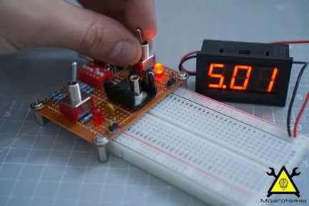 Univerzális tápegység breadboard kezüket