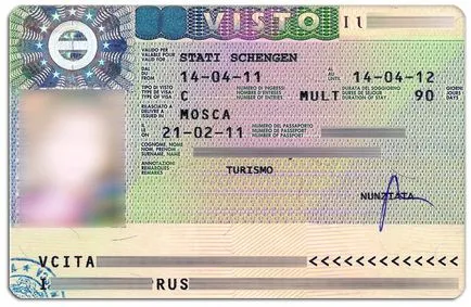 Visa în Italia - Design italian Schengen