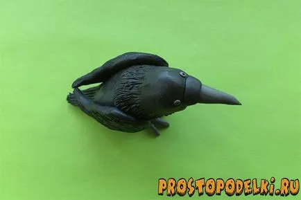Crow plastilină, pur și simplu meserii