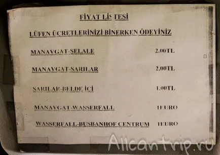 Cascada Manavgat în Turcia în apropiere Side