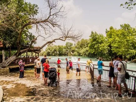 Manavgat Waterfall Törökország közelében Side