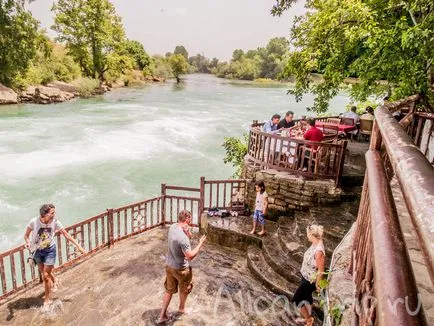 Manavgat Waterfall Törökország közelében Side