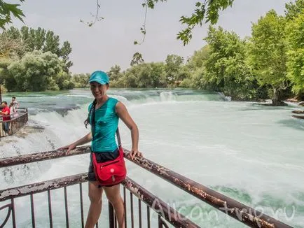 Manavgat Waterfall Törökország közelében Side