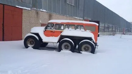 Ufa megjelent egy ritka „fenevad” - egy házi mocsári buggy a vas trekol bázis változata 6x6 - - Portál