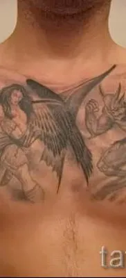 Înțeles înger tatuaj și sensul demon, istorie și fotografii de tatuaj terminat