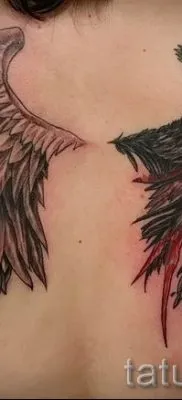 Înțeles înger tatuaj și sensul demon, istorie și fotografii de tatuaj terminat