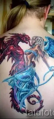 Înțeles înger tatuaj și sensul demon, istorie și fotografii de tatuaj terminat