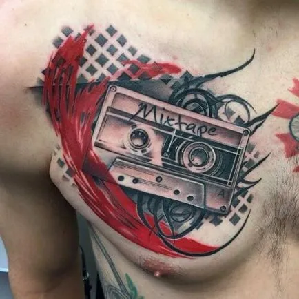 Jelentés tetoválás magnó, a művészet tetoválás! Tattoo fotók, tetoválás Kiev