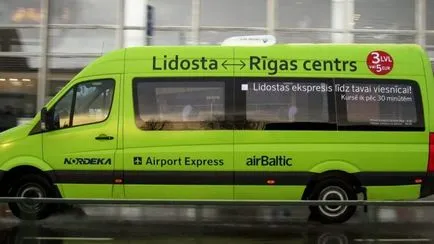 Riga aeroport pentru a ajunge la centrul de la Riga să ia un autobuz, taxi