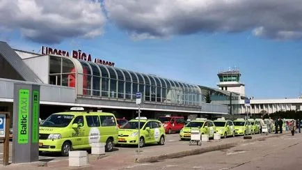 Riga aeroport pentru a ajunge la centrul de la Riga să ia un autobuz, taxi