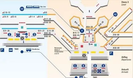 Frankfurti repülőtér és hogyan lehet eljutni a belvárosba