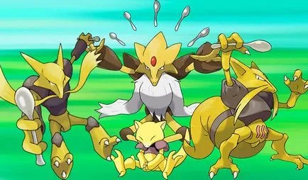 Alakazam Pokemon-én - az evolúció Alakazam Pokemon menni 65