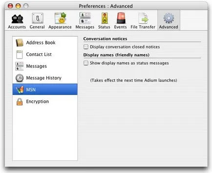 Adium - az egyik legjobb im-kliens a Mac OS X