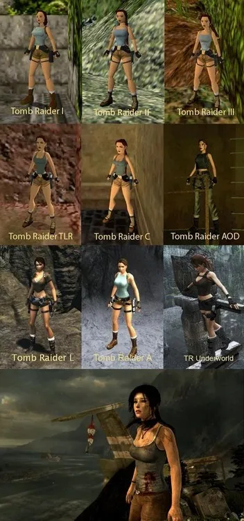 Evolution of Lara Croft, frissebb - a legjobb a nap, amit valaha is szüksége van!