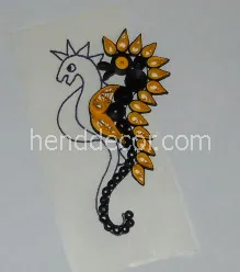 Dragon - Újévi dekoráció Quilling technika - Kaleidoszkóp dekoráció