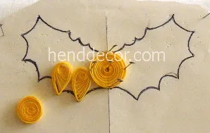 Dragon - Újévi dekoráció Quilling technika - Kaleidoszkóp dekoráció