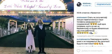 Volt házastársa GUF Isa Dolmatova összeházasodnak Las Vegas