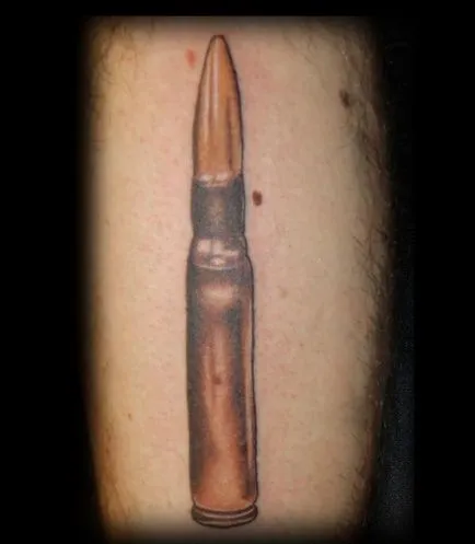 Fotografii și semnificația tatuaje bullet