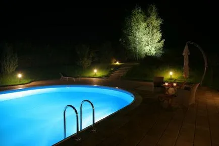 Fotografii din piscine - peisaj de design propriile lor mâini