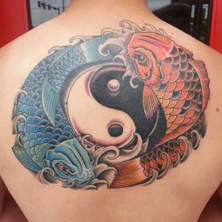 Fotografii și valoarea yin yang tatuaj