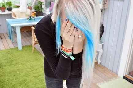Kék haj - divat, - ez jó!