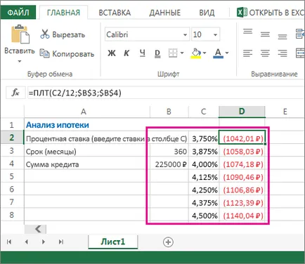 Utilizarea variabilelor în tabelul de date pentru a găsi câteva răspunsuri