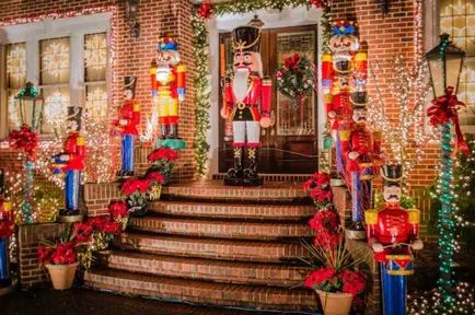 Както американците украсяват домовете си за Коледа, САЩ снимки