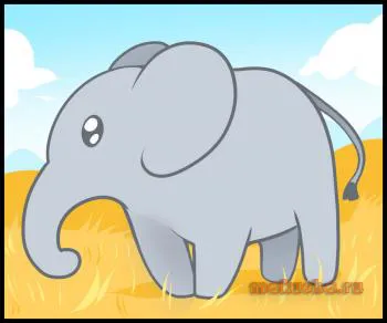 Hogyan könnyű felhívni egy elefánt a gyerekek lépésről lépésre, hogyan kell egyszerűen felhívni a ceruza, toll vagy