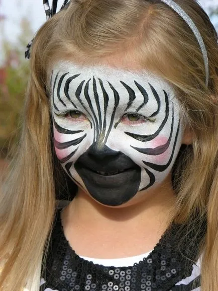 Hogyan kell felhívni az arc nyomtatási tigris, leopárd, zebra, hogy akvagrim