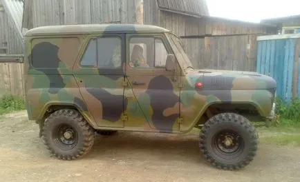 Cum să picteze camuflaj UAZ propriile mâini