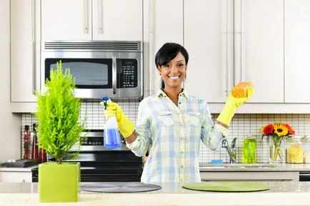 Mi a különbség a tisztítást a konyhában gyorsan és helyesen