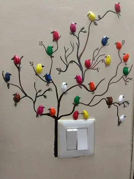 Cum sa faci un mic păsări fistic pentru a decora pereții