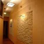 Kő a belső képek a folyosón, a fajta kő felületek