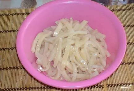 Squid, marinate în coreeană - un pas cu pas reteta cu fotografii de pe