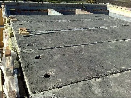 Как да се излее бетон покрива на гаража - заливане на бетон гараж покрив