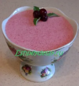 Cranberry mousse búzadara - recept fotókkal