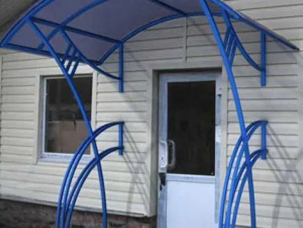 Visor polikarbonát verandáján háztípusok és előnyeit az anyag kiválasztása és telepítése