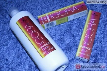 Hajfesték Schwarzkopf Professional Igora élénkséget szakmai festék színárnyalatok nélkül