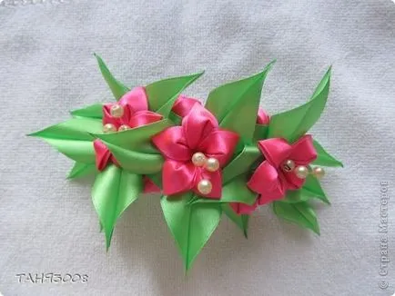 Lily kanzashi master-class - kanzashi crin