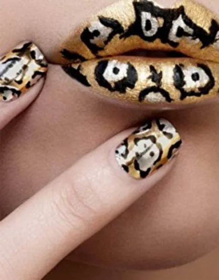 Manikűr kígyó nyomtatás az új 2013, az egyik hölgy - egy magazin a nők