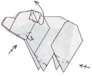 схеми Bear стъпка оригами уъркшоп и монтажни