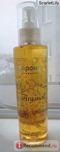 Арганово масло за коса kapous arganoil - «коса изправяне без дъска е в състояние да ми нов,