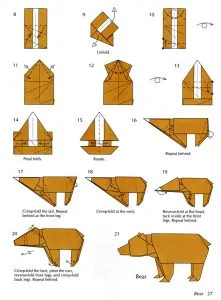 Bear lépésre origami workshop és összeszerelő rendszerek
