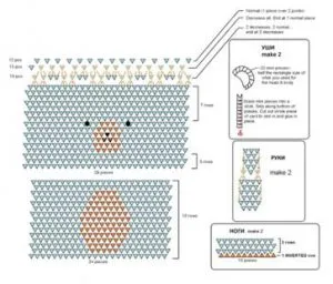 схеми Bear стъпка оригами уъркшоп и монтажни