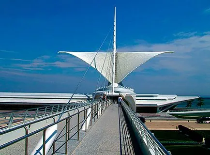 Milwaukee Art Museum szárnyas design, múzeumok és galériák a világ