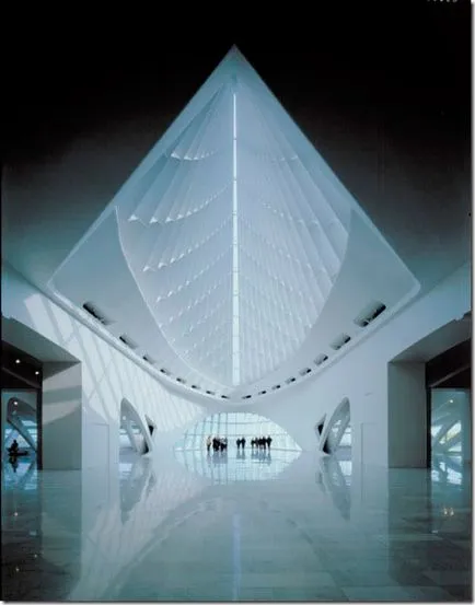 Milwaukee Art Museum szárnyas design, múzeumok és galériák a világ