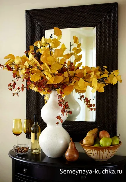 Őszi csokor - 50 fotó készítmények levelek és virágok, egy csomó család